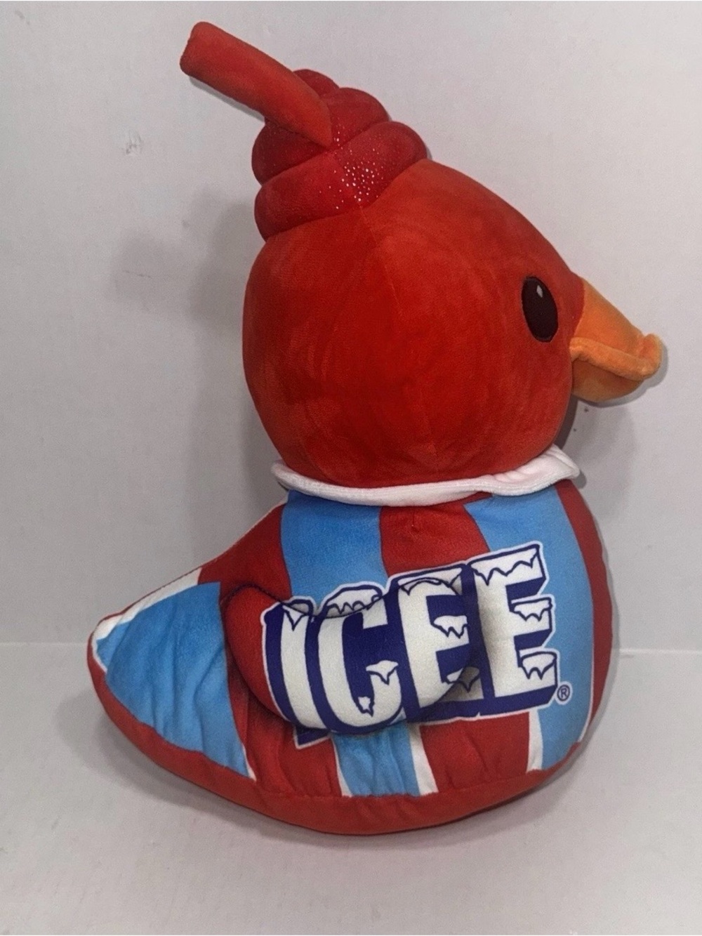 ICEE Red Duck Plush 15” Dan Dee Stuffed Animal Fruit Punch Scented Slushie Cup